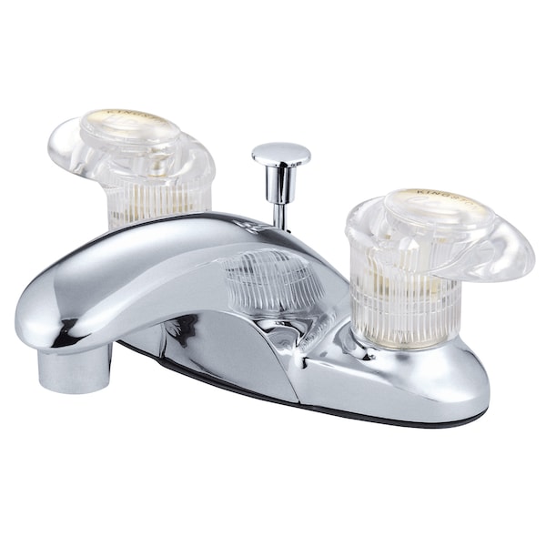 4" Centerset Bathroom Faucet, Polished Chrome